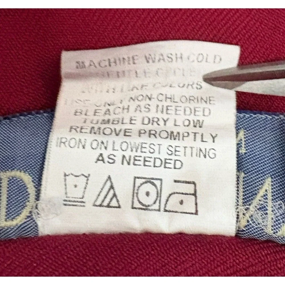 Vintage Donkenny Woman Red Slacks Elastic Waist Plus Size 18W - Picture 9 of 12